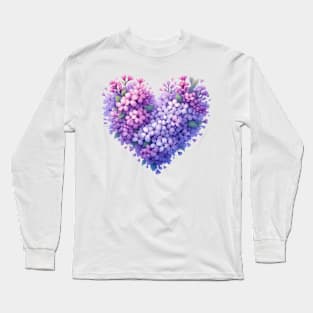 Heart Shaped Flowers Long Sleeve T-Shirt